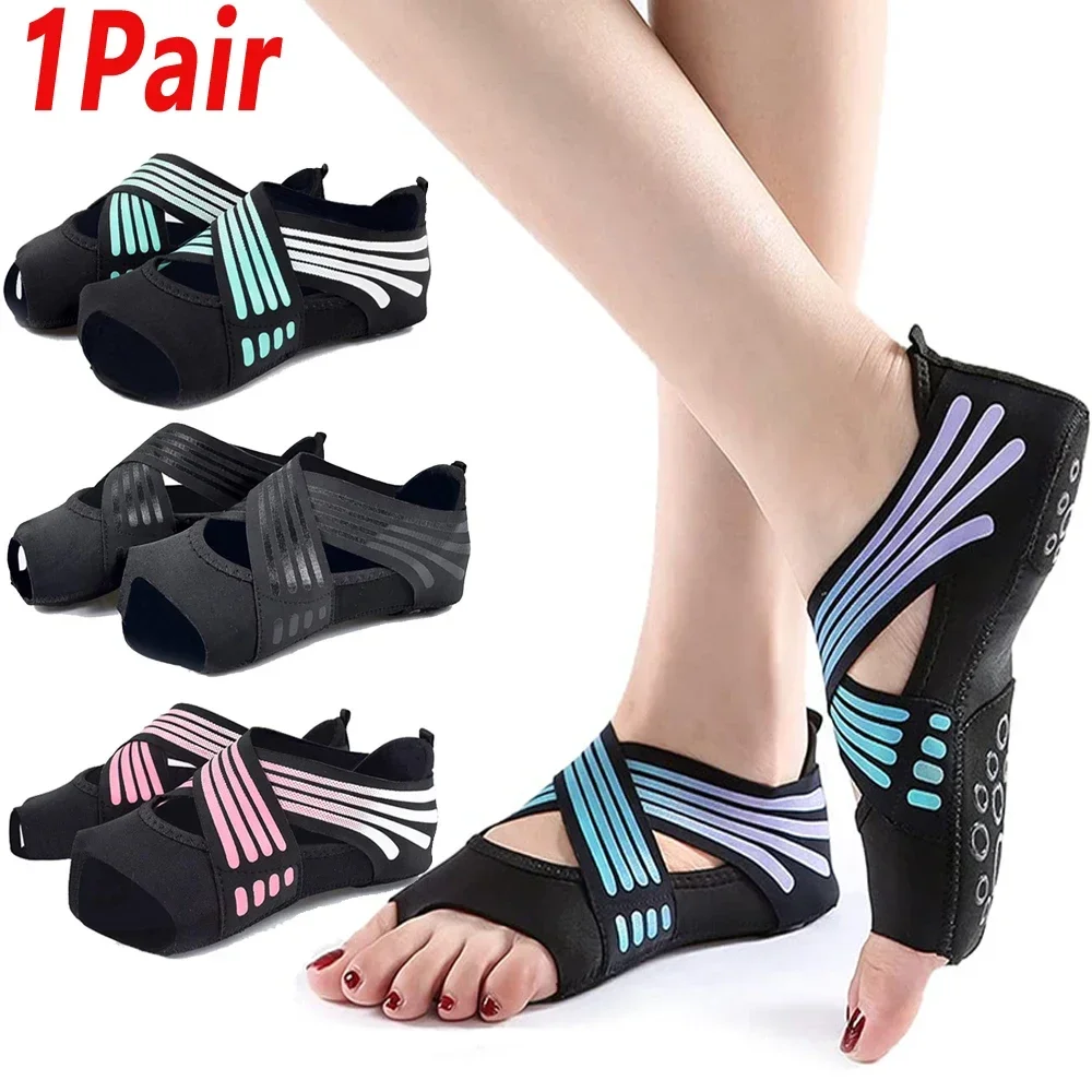 Grip Sock Yoga - 1 Paar Professionelle Rutschfeste Gym-Yoga-Schuhe, Flache