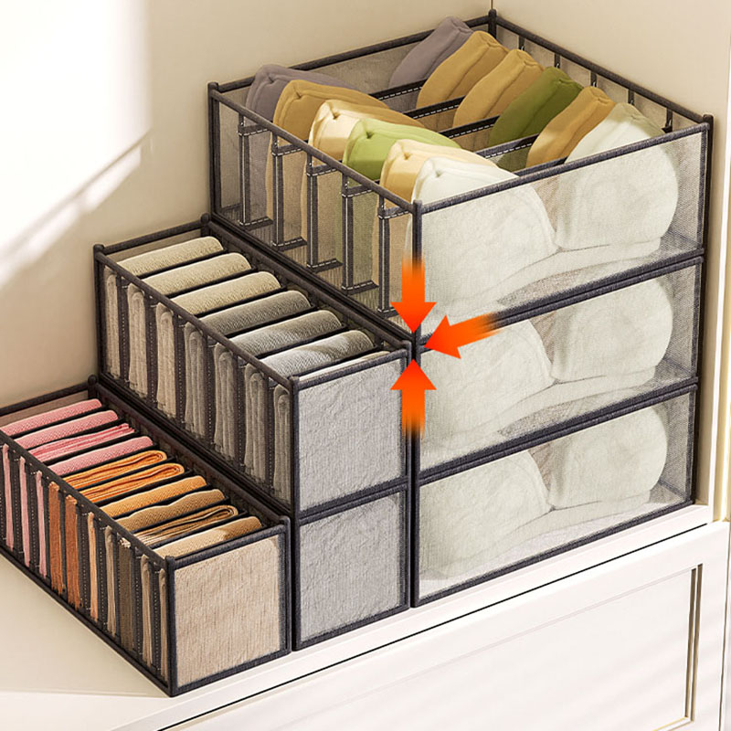 Sock Organizer Tray - Unterwäsche-Aufbewahrungsbox für Zuhause, Schubladen-Organizer für Socken,