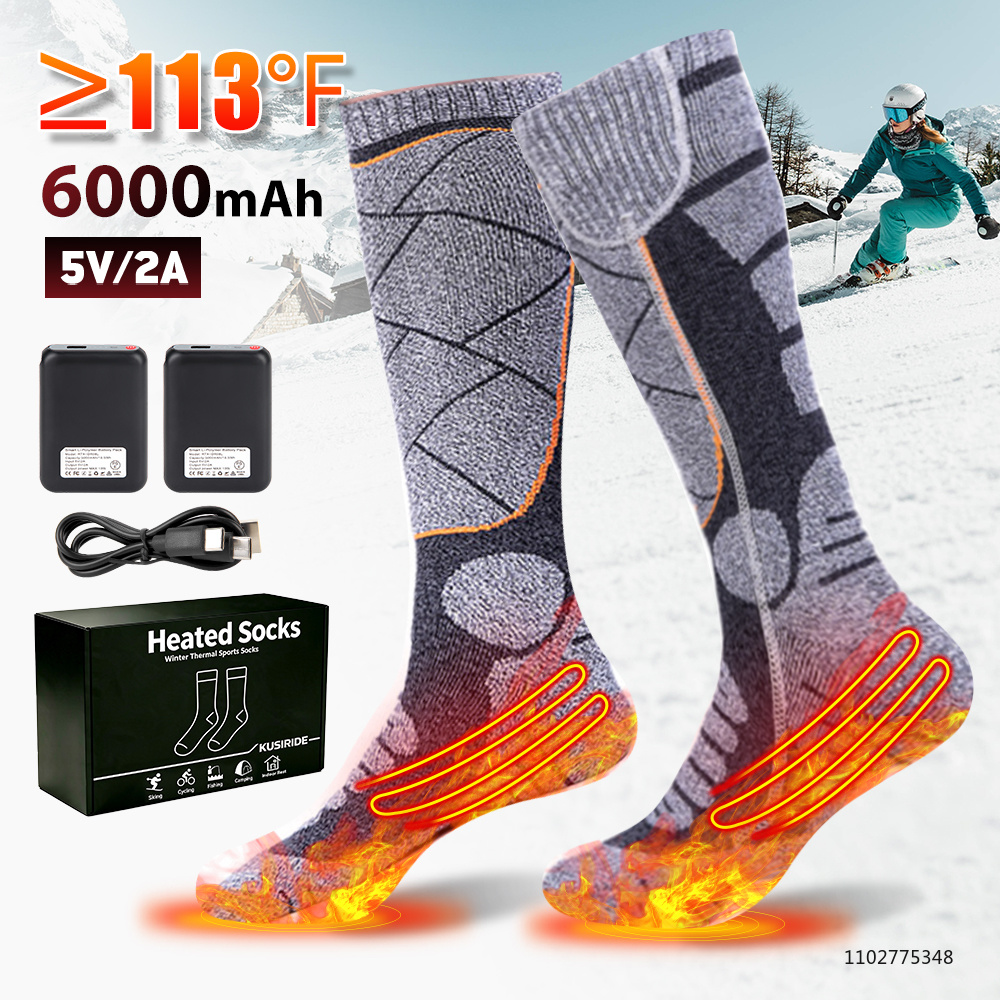 Thermal Sock Winter - Neue beheizte Socken, wiederaufladbar, 6000 mAh,
