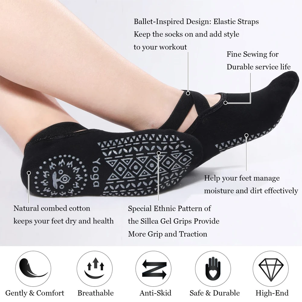 1 Paar Yoga-Socken für Frauen  – Grip Sock Yoga Bewertung und Preis
